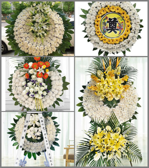 广东梅州市蕉岭县三圳镇河西村花圈速递