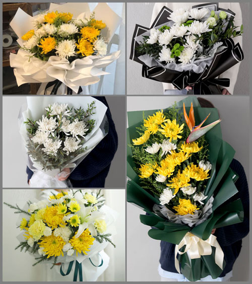 广东梅州市蕉岭县三圳镇河西村白事花束代送